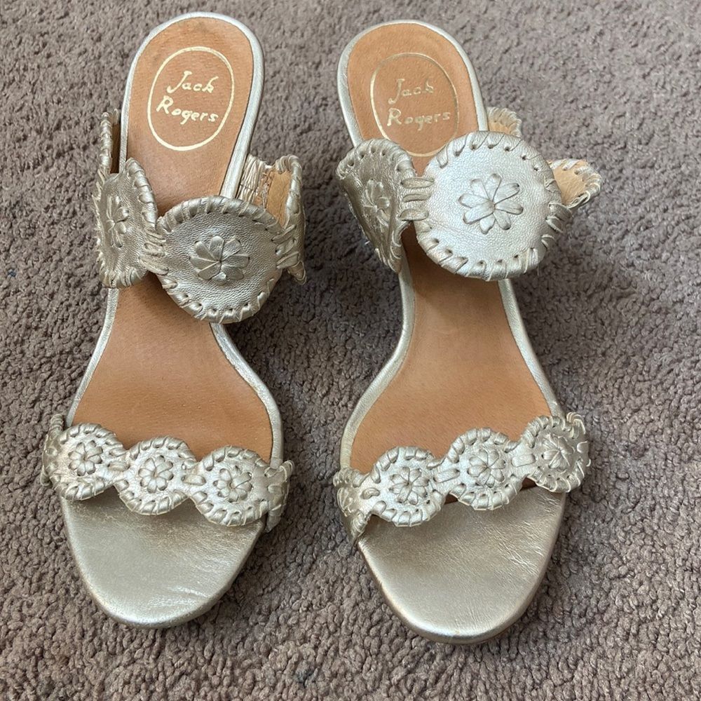 Jack Roger gold sandals